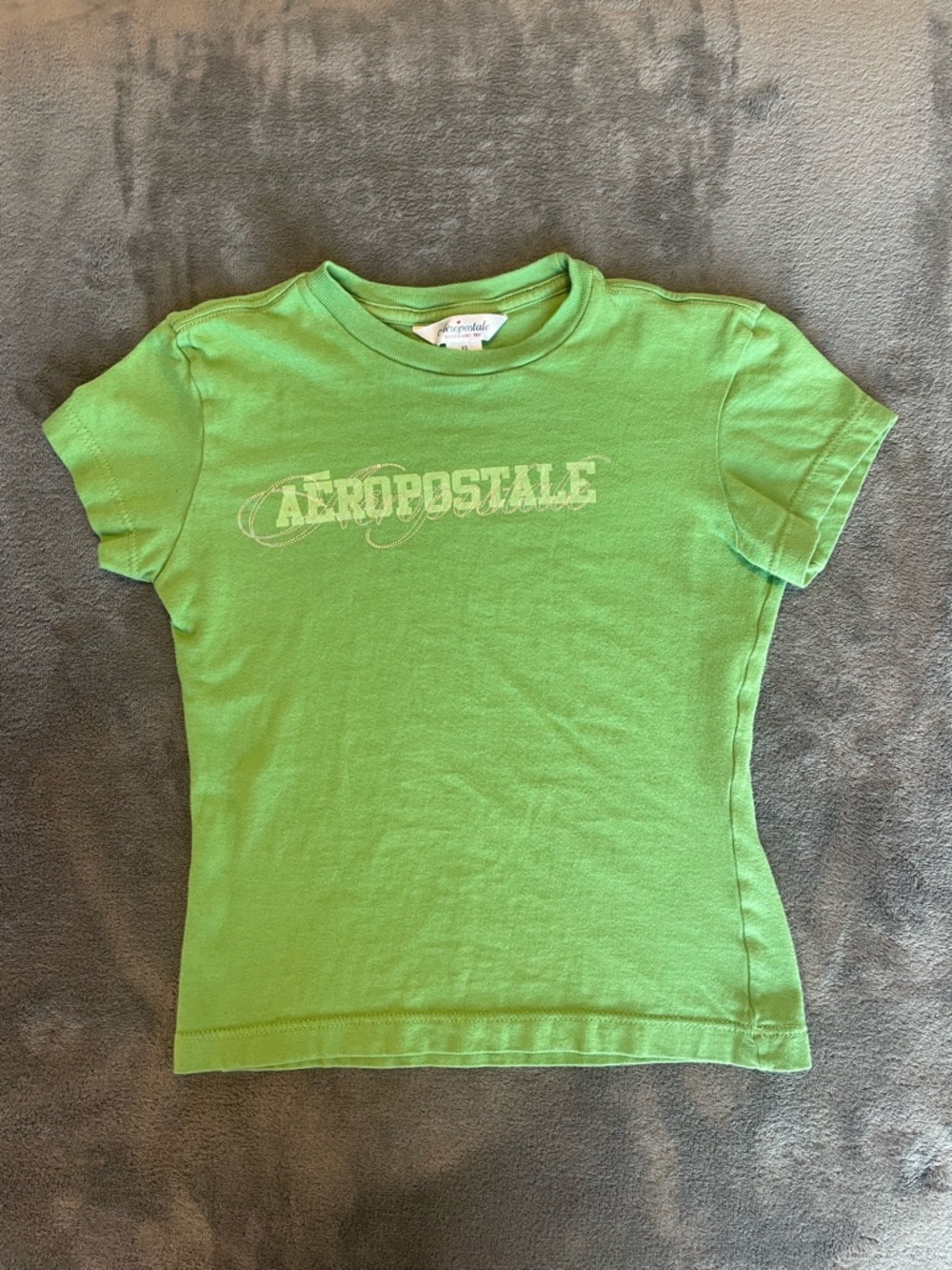 y2k Aeropostale baby tee green